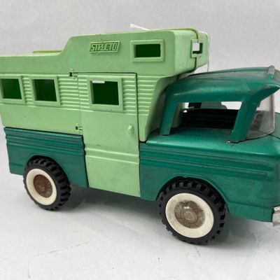 Sale Photo Thumbnail #272: Vtg Structo Pressed Steel Camper Truck