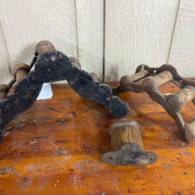 Sale Photo Thumbnail #426: 3 J.L. Mott Iron Works Harness Brackets