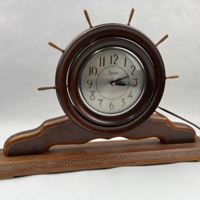Sale Photo Thumbnail #136: Sessions Ship Wheel Mantel Clock