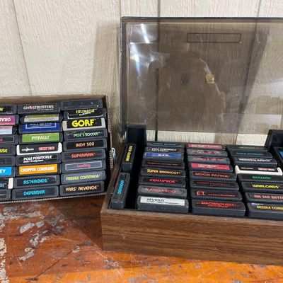 Sale Photo Thumbnail #183: c. 50 Atari 2600 & 7800 Games w/ Cases