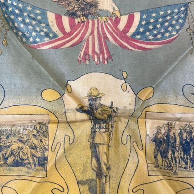 Sale Photo Thumbnail #58: WWI US Army Sweetheart Textiles Set
