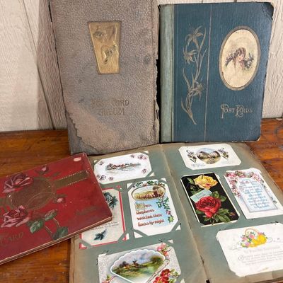 Sale Photo Thumbnail #169: 3 Postcard Albums & Early 20th C. Cards