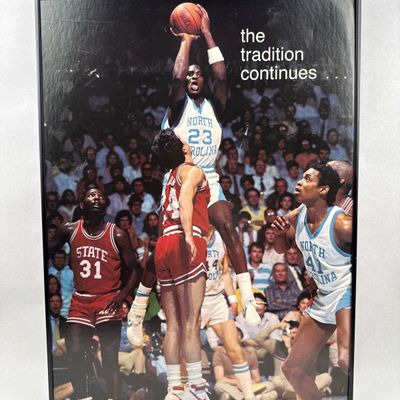 Sale Photo Thumbnail #468: Michael Jordan Tar Heels Vtg Poster