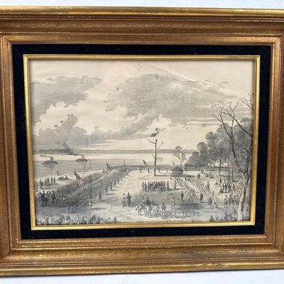 Sale Photo Thumbnail #497: Civil War Ironclads Wood Engraving