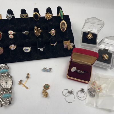 Sale Photo Thumbnail #190: Sarah Coventry Ring, Watch, Vtg Jewelry
