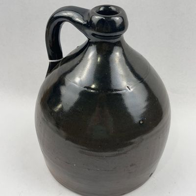 Sale Photo Thumbnail #462: Black Alkaline Stoneware Jug