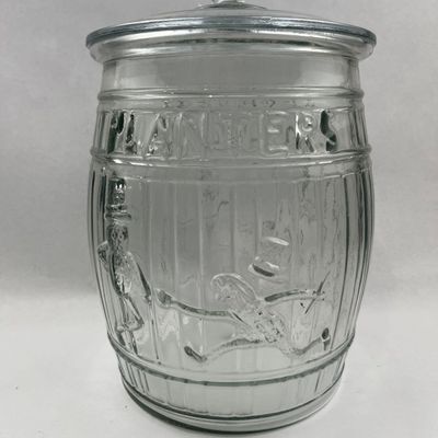 Sale Photo Thumbnail #100: Planters Mr. Peanut Glass Barrel Jar
