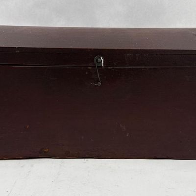 Sale Photo Thumbnail #170: Painted Wooden Dome-Top Divided Chest