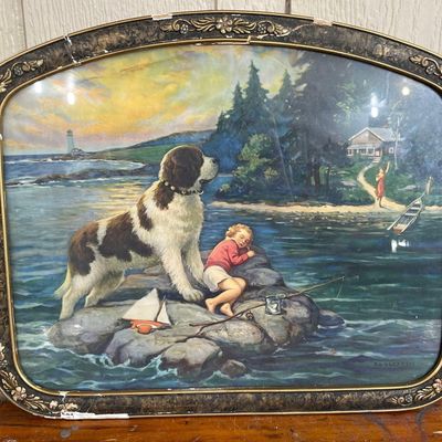 Sale Photo Thumbnail #418: Edward Mason Eggleston Color Lithograph