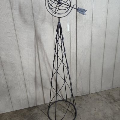 Sale Photo Thumbnail #388: Metal Armillary Garden Obelisk Trellis