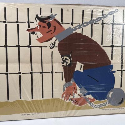 Sale Photo Thumbnail #54: Russian War Relief 1941 Hitler Poster