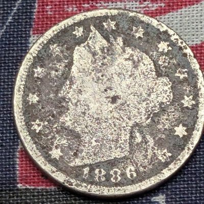 Sale Photo Thumbnail #85: 1886 Liberty Head V-Nickel - Rare!!