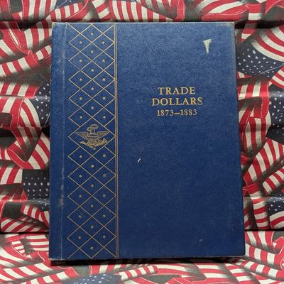 Sale Photo Thumbnail #251: *EMPTY* Whitman Slide Album for Trade Dollars 1873 to 1883, No Coins