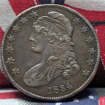 Sale Photo Thumbnail #270: XF+ - 1834 Capped Bust Silver Half Dollar