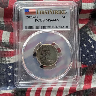 Sale Photo Thumbnail #368: 2023-D Jefferson Nickel - PCGS MS66FS - First Strike