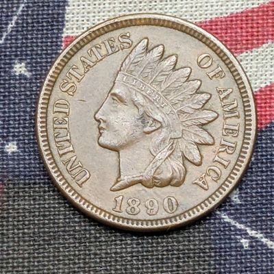 Sale Photo Thumbnail #144: 1890 Indian Head Cent - XF/AU