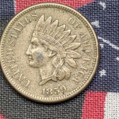 Sale Photo Thumbnail #198: 1859 Indian Head Cent - XF