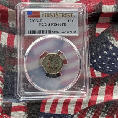 Sale Photo Thumbnail #411: 2023-D Roosevelt Dime - PCGS MS66 FB - First Strike
