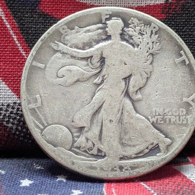Sale Photo Thumbnail #254: GOOD - 1938-D Walking Liberty 90% Silver Half Dollar