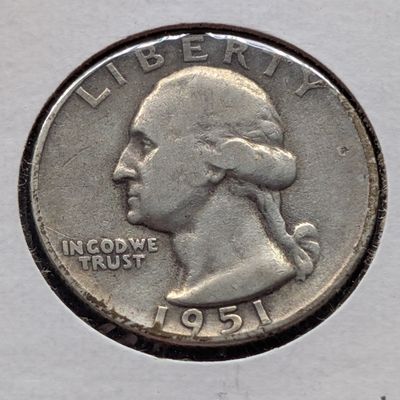 Sale Photo Thumbnail #121: 1951-S Washington Quarter, 90% Silver