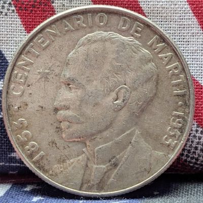 Sale Photo Thumbnail #315: 1953 Caribbean 50 Silver Centavos, 90% Silver 12.5g