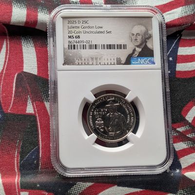 Sale Photo Thumbnail #176: 2025-D Juliette Gordon Low Quarter - NGC MS68