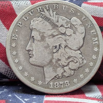 Sale Photo Thumbnail #327: 1878-CC Morgan 90% Silver Dollar - Nice Circ - KEY DATE!!