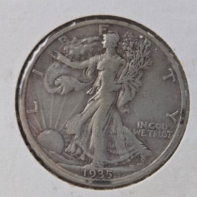 Sale Photo Thumbnail #297: 1935-S Walking Liberty 90% Silver Half Dollar