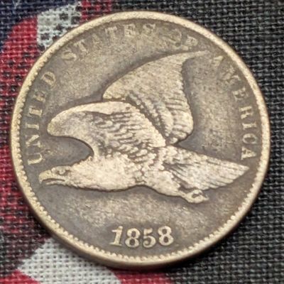 Sale Photo Thumbnail #44: 1858 Flying Eagle Cent - VG