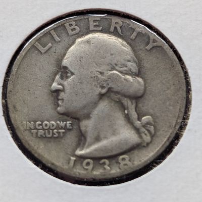 Sale Photo Thumbnail #159: 1938-S Washington Quarter, 90% Silver