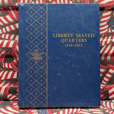 Sale Photo Thumbnail #179: *EMPTY* Whitman Slide Album for Seated Liberty Quarters, 1838 to 1865, No Coins