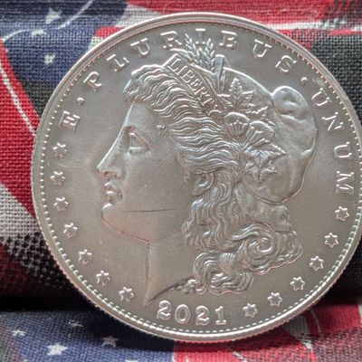 Sale Photo Thumbnail #282: 2021-S Morgan SILVER Dollar - GEM UNC!!