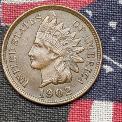 Sale Photo Thumbnail #290: 1902 Indian Head Cent - AU+