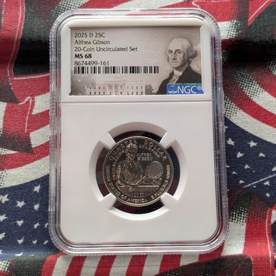 Sale Photo Thumbnail #367: 2025-D Althea Gibson Quarter - NGC MS68