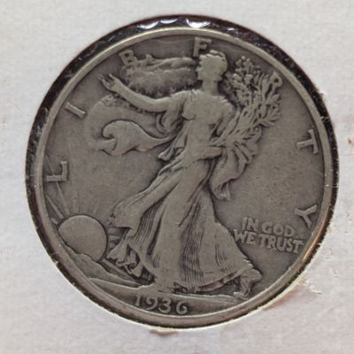 Sale Photo Thumbnail #243: 1936-D Walking Liberty 90% Silver Half Dollar