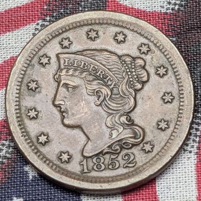 AU - 1852 Braided Hair Large Cent