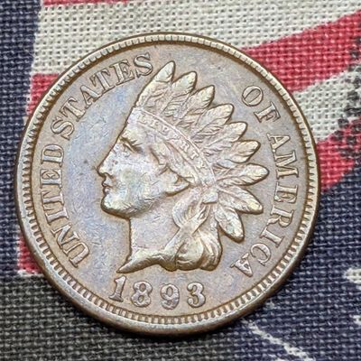 Sale Photo Thumbnail #56: 1893 Indian Head Cent - AU+