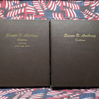 Sale Photo Thumbnail #302: Partial 1979-1999 Susan B. Anthony Dollar Collection in 2 Dansco Albums (27 Coins)