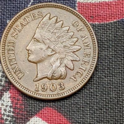 Sale Photo Thumbnail #377: 1903 Indian Head Cent - XF/AU