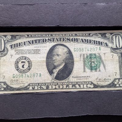 Sale Photo Thumbnail #124: 1928 A Series $10 Federal Reserve Note - Nice Circ