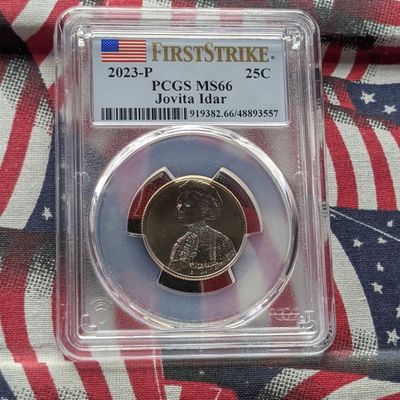 Sale Photo Thumbnail #46: 2023-P Jovita Idar Quarter - PCGS MS66 - First Strike
