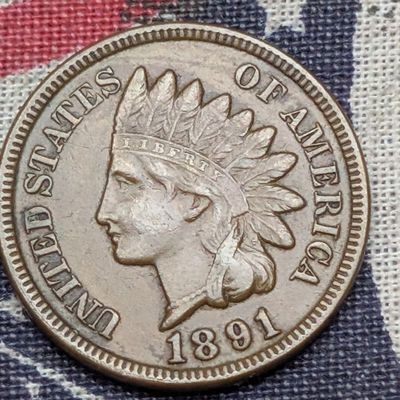 1891 Indian Head Cent - XF