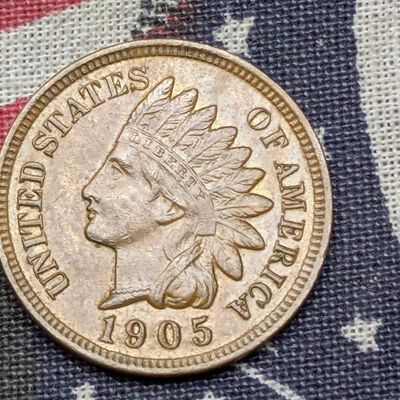 Sale Photo Thumbnail #428: 1905 Indian Head Cent - AU+