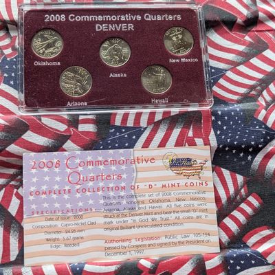 Sale Photo Thumbnail #348: 2008 Denver Mint 5-Coin State Quarter Set
