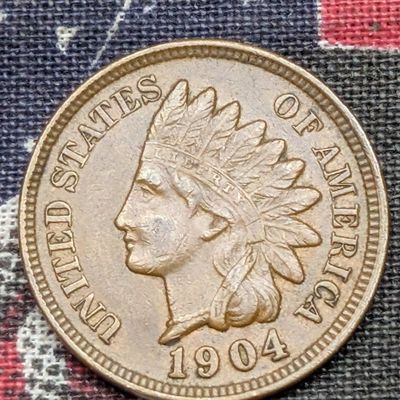 Sale Photo Thumbnail #341: 1904 Indian Head Cent - XF/AU