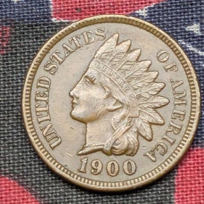 Sale Photo Thumbnail #381: 1900 Indian Head Cent - AU+