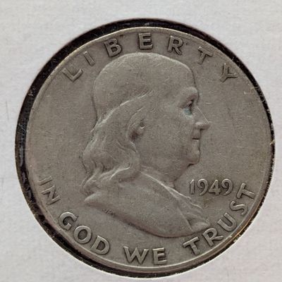 Sale Photo Thumbnail #227: 1949-S Franklin 90% Silver Half Dollar