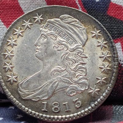 Sale Photo Thumbnail #67: 1813 Capped Bust Silver Half Dollar - BRILLIANT LUSTER!!