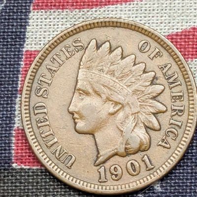 Sale Photo Thumbnail #62: 1901 Indian Head Cent - VF