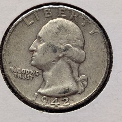 Sale Photo Thumbnail #189: 1942-D Washington Quarter, 90% Silver